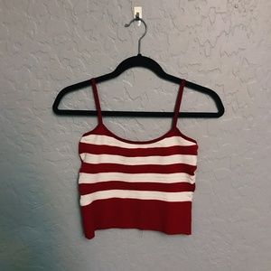 Forever 21 || Vintage Red & White Stripes Crop Top